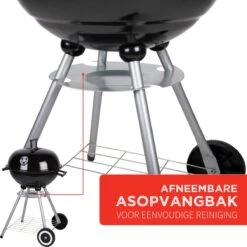 BBQ Collection Houtskoolbarbecue - Kogelbarbecue 45 X 60 Centimeter - Ronde Barbecue - Barbecue Op Wielen - Zwart - Metaal -Barbecue Benodigdheden 1200x1200 216