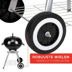 BBQ Collection Houtskoolbarbecue - Kogelbarbecue 45 X 60 Centimeter - Ronde Barbecue - Barbecue Op Wielen - Zwart - Metaal -Barbecue Benodigdheden 1200x1200 217