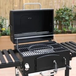 Alice's Garden Houtskool BBQ Bernard - Smoker - Verstelbare Houtskoolbak - Zwart -Barbecue Benodigdheden 1200x1200 226