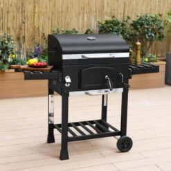 Alice's Garden Houtskool BBQ Bernard - Smoker - Verstelbare Houtskoolbak - Zwart -Barbecue Benodigdheden 1200x1200 228