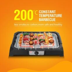 Aigostar Lava 30LDQ - Elektrische Grill - BBQ - Tafel Barbecue - Grilloppervlakte 41 X 24 Cm - 2000 Watt -Barbecue Benodigdheden 1200x1200 250