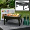 Merkloos Decopatent® Portable Houtskool BBQ - Barbecue - Inklapbaar - Barbecue Houtskool - Tafel Grill - Camping - Strand - Festival - Park -Barbecue Benodigdheden 1200x1200 274