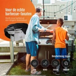 GrillX Barbecue Hoes - 145 X 61 X 117cm - BBQ Hoes Waterdicht - Beschermhoes Inclusief Trekkoord - BBQ Accesoires -Barbecue Benodigdheden 1200x1200 362