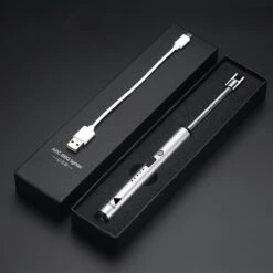 Oplaadbare Lange Elektrische Aansteker Buigbaar - Buigbare Aansteker - Duurzame Plasma Aansteker - Inclusief Cadeauverpakking - BBQ – Kaarsen – Zilver -Barbecue Benodigdheden 1200x1200 367