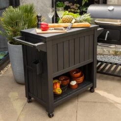 BluMill BBQ Tafel - Inclusief Koelvak 80 Liter - Op Wieltjes - Met Flessenopener - 102 X 46 X 86,5 Cm -Barbecue Benodigdheden 1200x1200 382