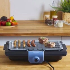 Moulinex BG134812 Barbecue Tafelblad Electrisch 2100W Zwart, Blauw, Zilver Barbecue -Barbecue Benodigdheden 1200x1200 46