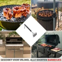 BBQ Borstel Staal RVS Reinigingsborstel Barbecue Grill Accessoires -Barbecue Benodigdheden 1200x1200 476