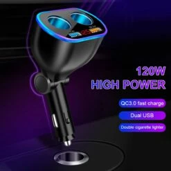 Auto Sigarettenaansteker Splitter - Losse Oplader - USB 2.0 A/USB 3.0 A 2 Poorten - Zwart - Snellader - Splitter - Auto Lader USB 24 Auto Sigarettenaansteker Splitter - Losse Oplader - USB 2.0 A/USB 3.0 A 2 Poorten - Zwart - Snellader - Splitter - Auto Lader USB -Barbecue Benodigdheden 1200x1200 486