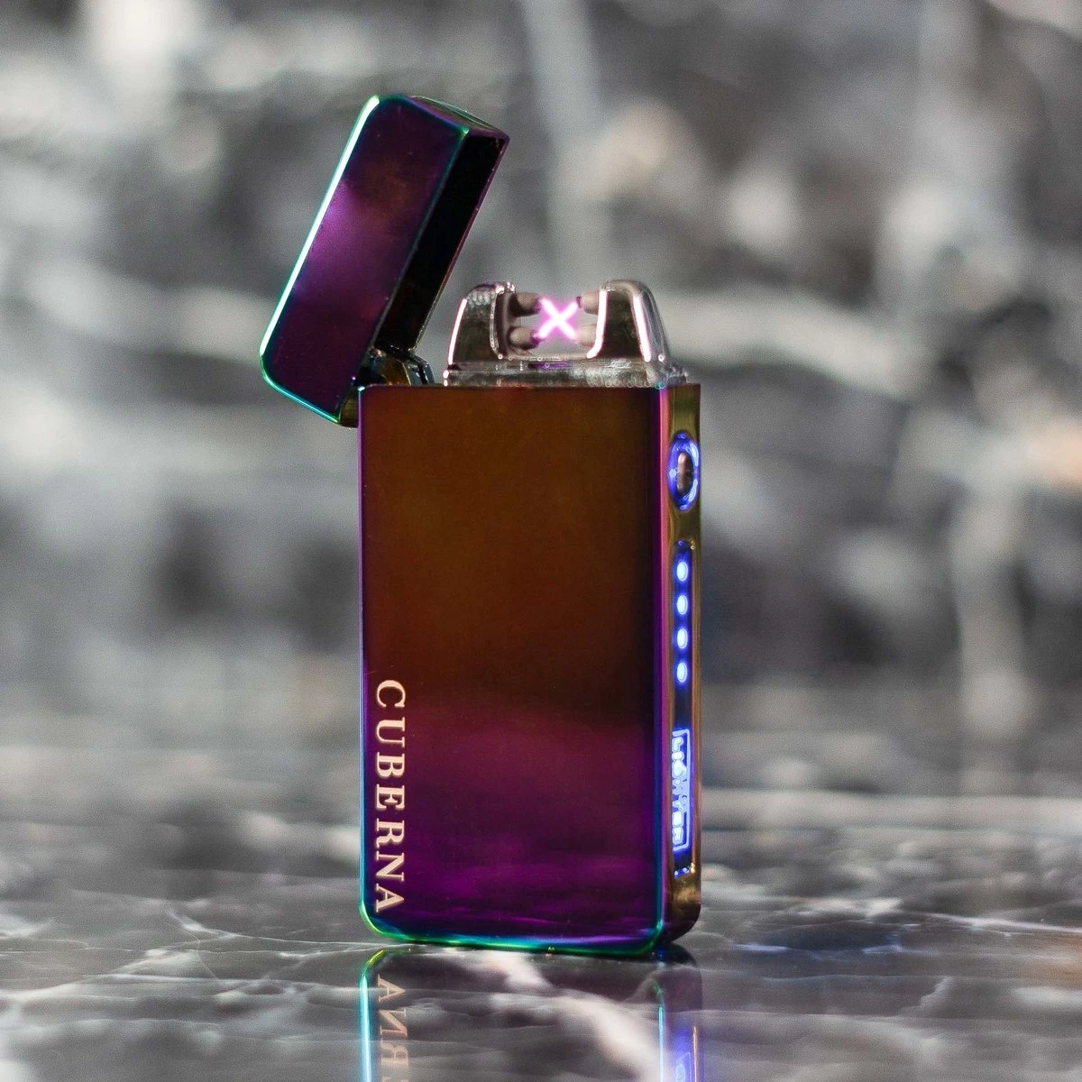 Merkloos Cuberna Elektrische Plasma USB Aansteker Met Batterij Indicator Rainbow - Wind En Storm Bestendig - Geschikt Voor Kaarsen, Vuurwerk, Sigaretten En BBQ 3 Merkloos Cuberna Elektrische Plasma USB Aansteker Met Batterij Indicator Rainbow - Wind En Storm Bestendig - Geschikt Voor Kaarsen, Vuurwerk, Sigaretten En BBQ