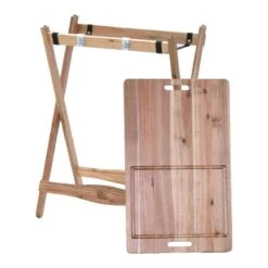 SenS-Line Inklapbare BBQ Bijzettafel - Acacia -Barbecue Benodigdheden 1200x1200 550