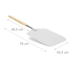 Relaxdays Pizzaschep - Vierkant - Metaal -Barbecue Benodigdheden 1200x1200 560