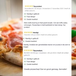 Nowad Pizzaschep RVS Rond - 30,5 Cm - PVC Handvat -Barbecue Benodigdheden 1200x1200 586