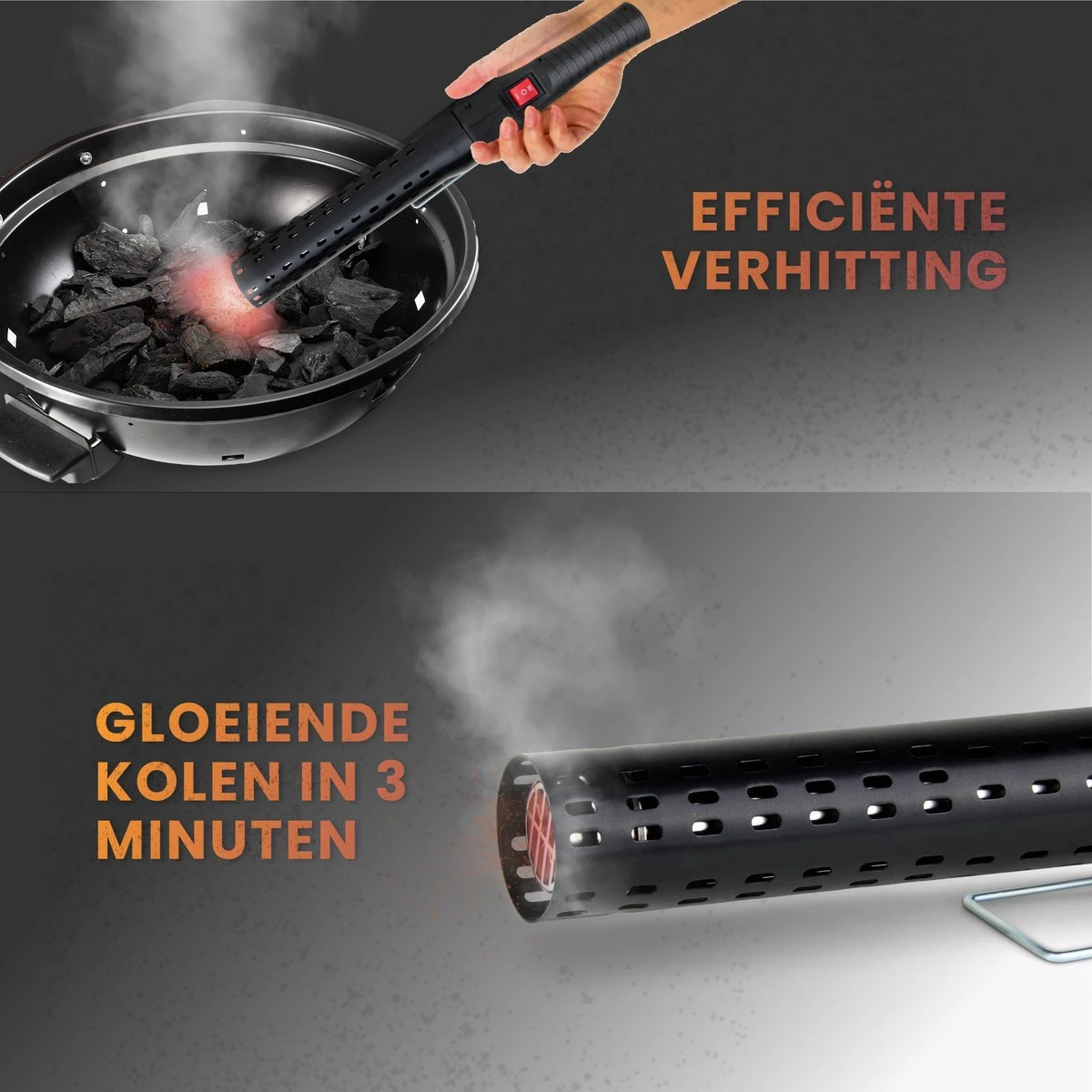 Master Knives BBQ Aansteker Electrisch - BBQ Accesoires - Zwarte BBQ Starter - Looftlighter 6 Master Knives BBQ Aansteker Electrisch - BBQ Accesoires - Zwarte BBQ Starter - Looftlighter - Afbeelding 4