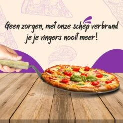 Nowad Pizzaschep RVS Rond Voor BBQ En Oven - 30,5 Cm - Pizzaspatel - Taartschep - Houten Handvat - Ophangbaar - Rond - Vaatwasbestendig - Keukenaccessoires -Barbecue Benodigdheden 1200x1200 613
