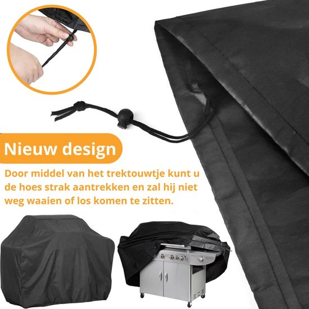 Waterdichte BBQ Hoes -Premium 150x100x125 CM Barbecue Beschermhoes - Cover 7 Waterdichte BBQ Hoes -Premium 150x100x125 CM Barbecue Beschermhoes - Cover - Afbeelding 5