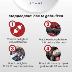 Bbq Aansteker Electrisch - Looftlighter - Bbq Starter - Bbq Accesoires - One Minute Lighter - Incl. Bbq Handschoenen - ®Stane -Barbecue Benodigdheden 1200x1200 702