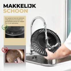 Ozocozy BBQ-ONE Houtskool Tafelbarbecue - Ø30 Cm- Zwart - Incl. Draagtas, Siliconen Bakkwast En RVS-Barbecuetang -Barbecue Benodigdheden 1200x1200 74