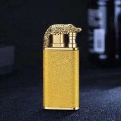 Krokodil Aansteker - Goud