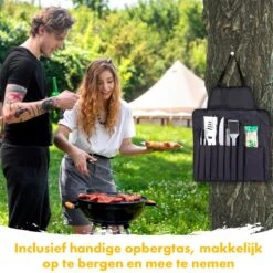 BBQ Accesoires Set Gereedschap Tang Borstel Barbecue Kookgerei - 10 Delig -Barbecue Benodigdheden 1200x1200 835