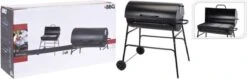 BBQ XL Houtskoolbarbecue - Cilindervorm - Grilloppervlak (LxB) 71 X 35 Cm - Zwart -Barbecue Benodigdheden 1200x382