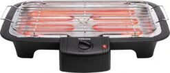 Tristar BQ-2813 Electrische Tafelbarbecue - Grilloppervlak (LxB) 38x22 Cm - 2000W - Zwart -Barbecue Benodigdheden 1200x520