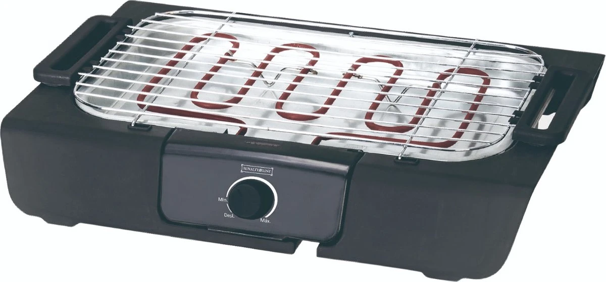 Royalty Line Elektrische Barbecue - Indoor En Outdoor BBQ - Tafelgrill - Elektrische Grill - Grill Oppervlak 40x24 Cm - 2000W - Met Stand - Zwart 8 Royalty Line Elektrische Barbecue - Indoor En Outdoor BBQ - Tafelgrill - Elektrische Grill - Grill Oppervlak 40x24 Cm - 2000W - Met Stand - Zwart - Afbeelding 6