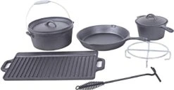EL Fuego Dutch Oven Set Gietijzer 7-delig -Barbecue Benodigdheden 1200x628