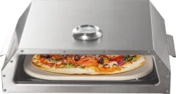 Bighorn Pizzaoven Met Pizzasteen Voor Barbecue - Grilloven - Draagbare - Edelstaal -Barbecue Benodigdheden 1200x648