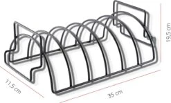 PROKING Sparerib Barbecue Rek – BBQ Accessoires – Inclusief Sparerib Recept – Anti-aanbak Lag – 35 X 19.5 X 11.5 CM 12 PROKING Sparerib Barbecue Rek – BBQ Accessoires – Inclusief Sparerib Recept – Anti-aanbak Lag – 35 X 19.5 X 11.5 CM -Barbecue Benodigdheden 1200x725