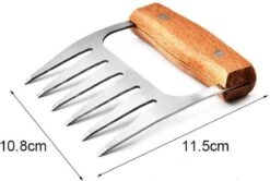 GrillX Luxe Vleesklauwen - Houten Handvat - RVS Meat Claws - Vleesshredder - Pulled Pork, Chicken - BBQ Accesoires -Barbecue Benodigdheden 1200x806 1