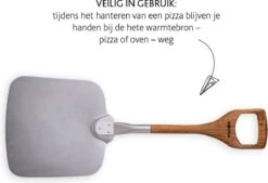 Boska Pizzaschep Barbecue - Kort Handvat - Stabiel - Aluminium - Eikenhout - BBQ Accessoires -Barbecue Benodigdheden 1200x820