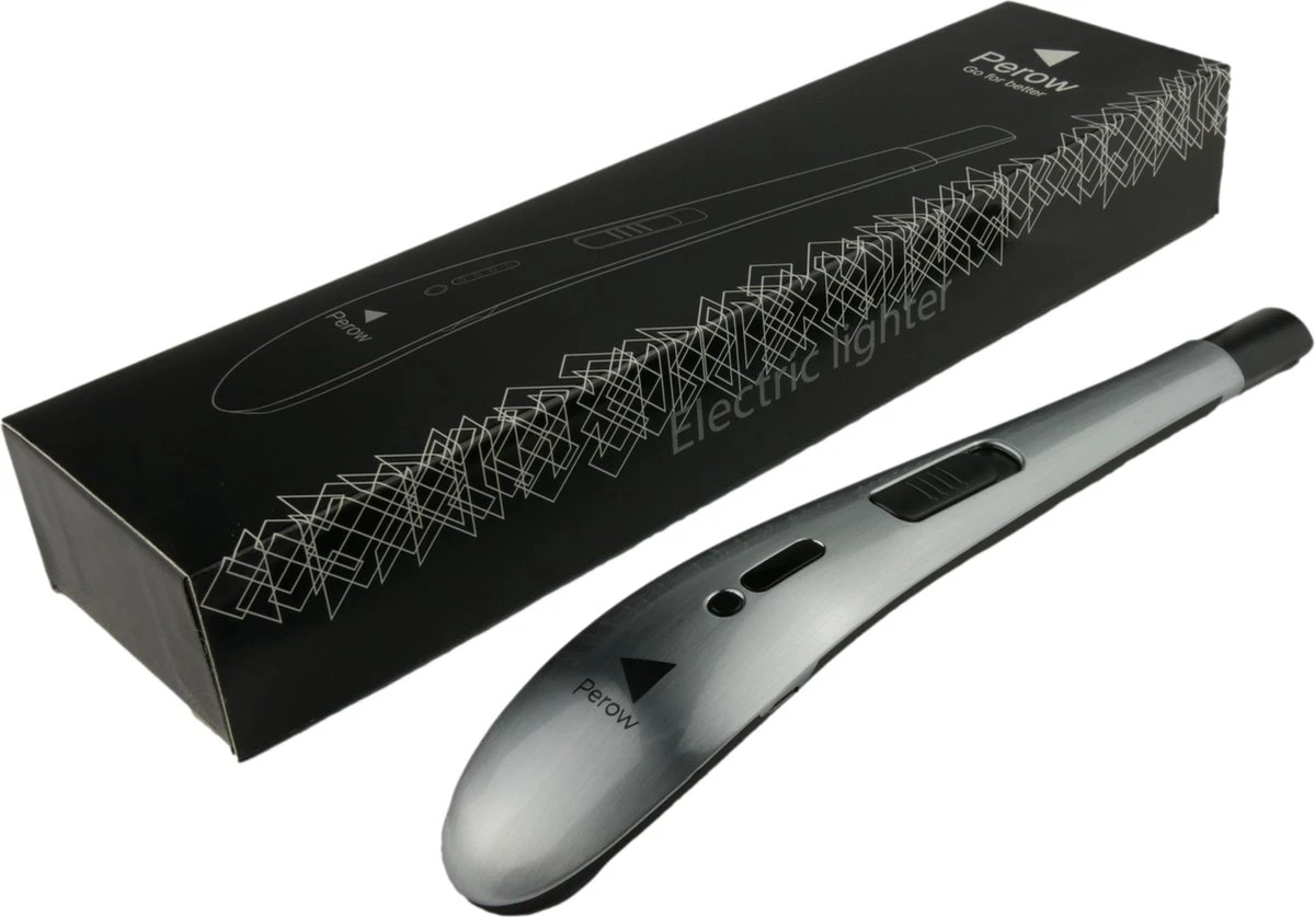 Oplaadbare Lange Elektrische Aansteker - Zilver - Duurzame Plasma Aansteker - Inclusief Cadeauverpakking - BBQ - Kaarsen 7 Oplaadbare Lange Elektrische Aansteker - Zilver - Duurzame Plasma Aansteker - Inclusief Cadeauverpakking - BBQ - Kaarsen - Afbeelding 6