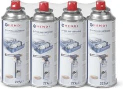 Hendi Gasbussen Butaan Navulling - 227g - Set Van 4 -Barbecue Benodigdheden 1200x863 1