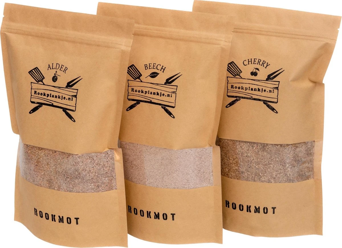 Rookmot Assortiment | Alder, Beech, Cherry 3 Rookmot Assortiment | Alder, Beech, Cherry