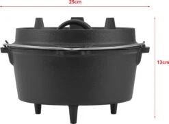 Dutch Oven Enkhuizen Met Deksel Gietijzer Zwart 4,2 L 15 Dutch Oven Enkhuizen Met Deksel Gietijzer Zwart 4,2 L -Barbecue Benodigdheden 1200x877 1