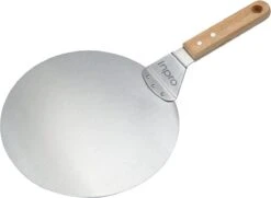 Inpro Pizzaschep RVS - Rond - Voor BBQ En Oven - Pizzaspatel - Taartschep - Houten Handvat - BBQ Gereedschap - Keukengerei - 30 Cm Diameter - Spatel -Barbecue Benodigdheden 1200x880 1