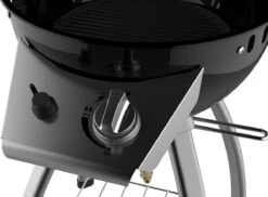 Accente Outdoor Gas BBQ - ø 45 Cm- Inclusief Grillplaat & Gasslang - Zwart -Barbecue Benodigdheden 1200x883