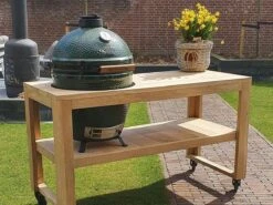 BBQ Tafel - Geschikt Voor Big Green Large/Bastard Large/Bastard Large Urban/Yakiniku 19 Inch/Monolith Large - Eikenhout - 87 Cm -Barbecue Benodigdheden 1200x900 2