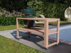 BBQ Tafel - Geschikt Voor Big Green Large/Bastard Large/Bastard Large Urban/Yakiniku 19 Inch/Monolith Large - Eikenhout - 87 Cm -Barbecue Benodigdheden 1200x900 3