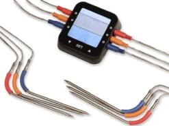 Patton - Kamado 21" - Premium Black - Keramische Barbecue - Incl. Bluetooth Kerntemperatuurmeter - LED Verlichting - Large - Compleet - Zwart -Barbecue Benodigdheden 1200x900 30