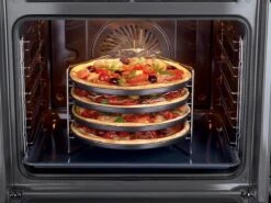 Pizza - Pizzarek - Pizza Oven - Zenker - Pizzabakset - 5 Delige Set Voor 4 Pizza's - Ø 28,5 Cm - Antiaanbaklaag Van ILAG® - Pizzaplaat - Pizza -Barbecue Benodigdheden 1200x900 50