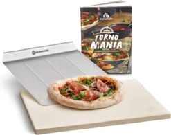 Burnhard Pizzasteen 38 X 30 X 1,5 Cm + Pizzaschep -Barbecue Benodigdheden 1200x949 1