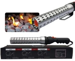 Merkloos Edward&DeVries - Elektrische BBQ Aansteker - BBQ Accesoires - One Minute Lighter - BBQ Starter - Looftlighter - Geschikt Voor Houtskool En Briketten -