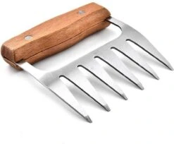 GrillX Luxe Vleesklauwen - Houten Handvat - RVS Meat Claws - Vleesshredder - Pulled Pork, Chicken - BBQ Accesoires -Barbecue Benodigdheden 1200x992