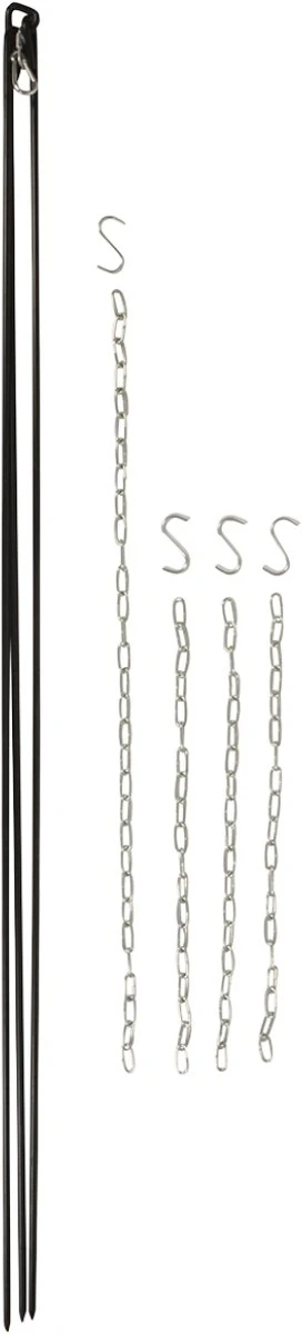 Esschert Design - Driepoot Met Ketting - Haardvuur Accessoires - Staal - Zwart 16 Esschert Design - Driepoot Met Ketting - Haardvuur Accessoires - Staal - Zwart - Afbeelding 14