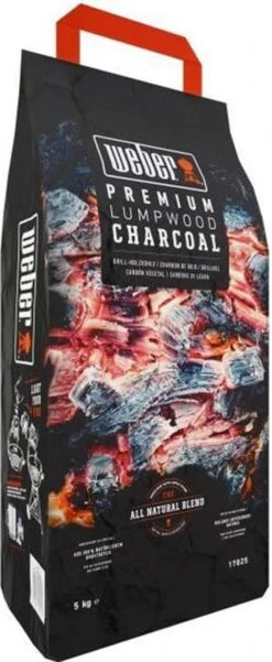 WEBER Houtskool - Zak Van 5 Kg -Barbecue Benodigdheden 493x1200