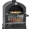MaxxGarden Pizza Oven Buiten - Houtskool – Incl. Pizzasteen - 45x65x158cm -Barbecue Benodigdheden 500x1200