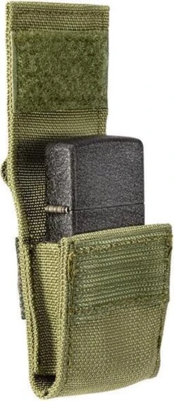 Zippo Tactical Molle Pouch / Hoes En Black Crackle Benzine Aansteker Geschenk Set OD Green -Barbecue Benodigdheden 521x1200