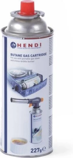 Hendi Gasbussen Butaan Navulling - 227g - Set Van 4 -Barbecue Benodigdheden 555x1200