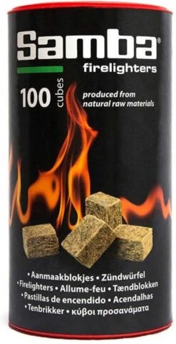 Samba Bruine Aanmaakblokjes Openhaard - 600 Stuks In Kokers - Omdoos -Barbecue Benodigdheden 614x1200 2